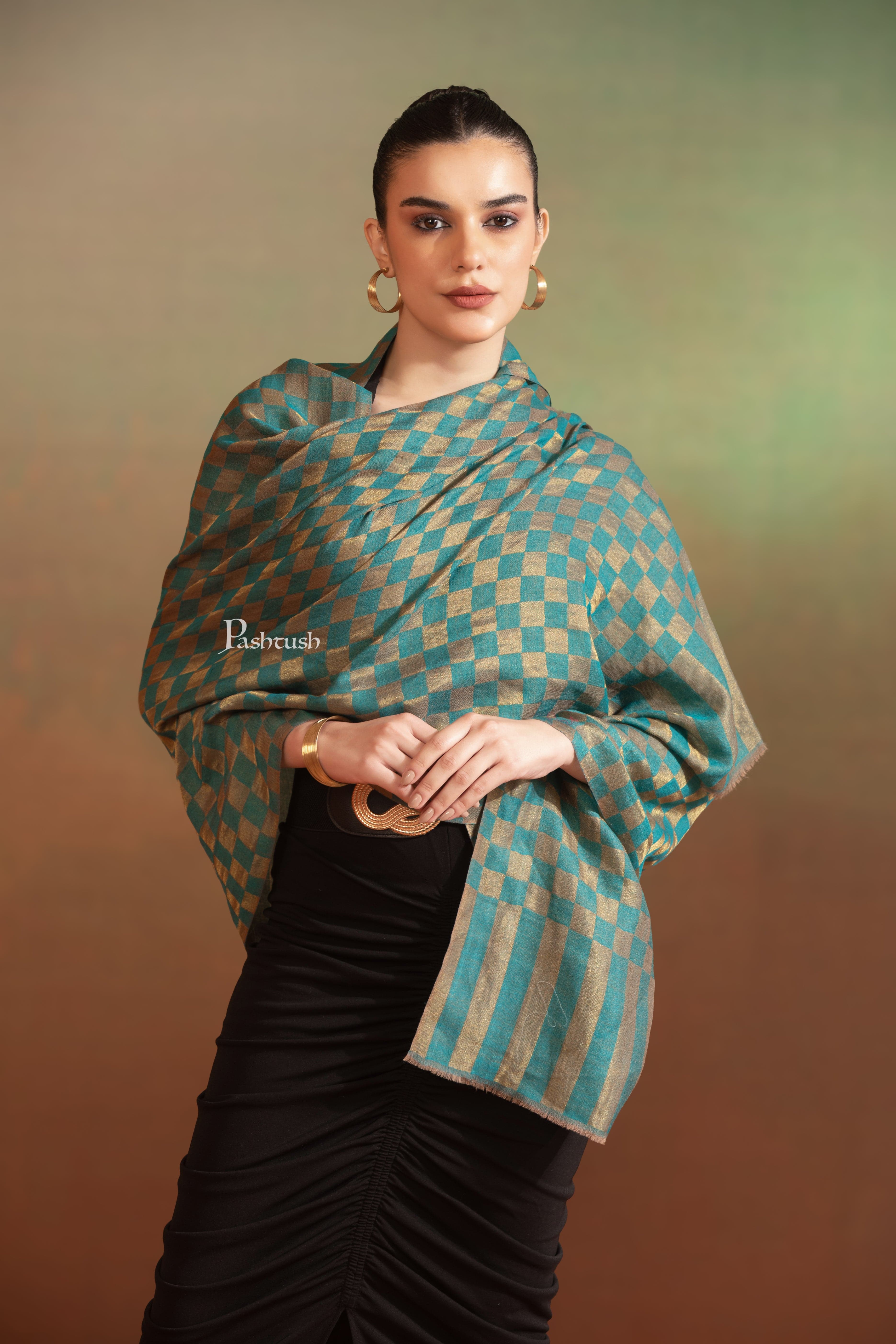 Pashtush Womens Twilight Scarf, Reversible Scarf, Extra Fine Wool, Mar –  Pashtush Shawl Store