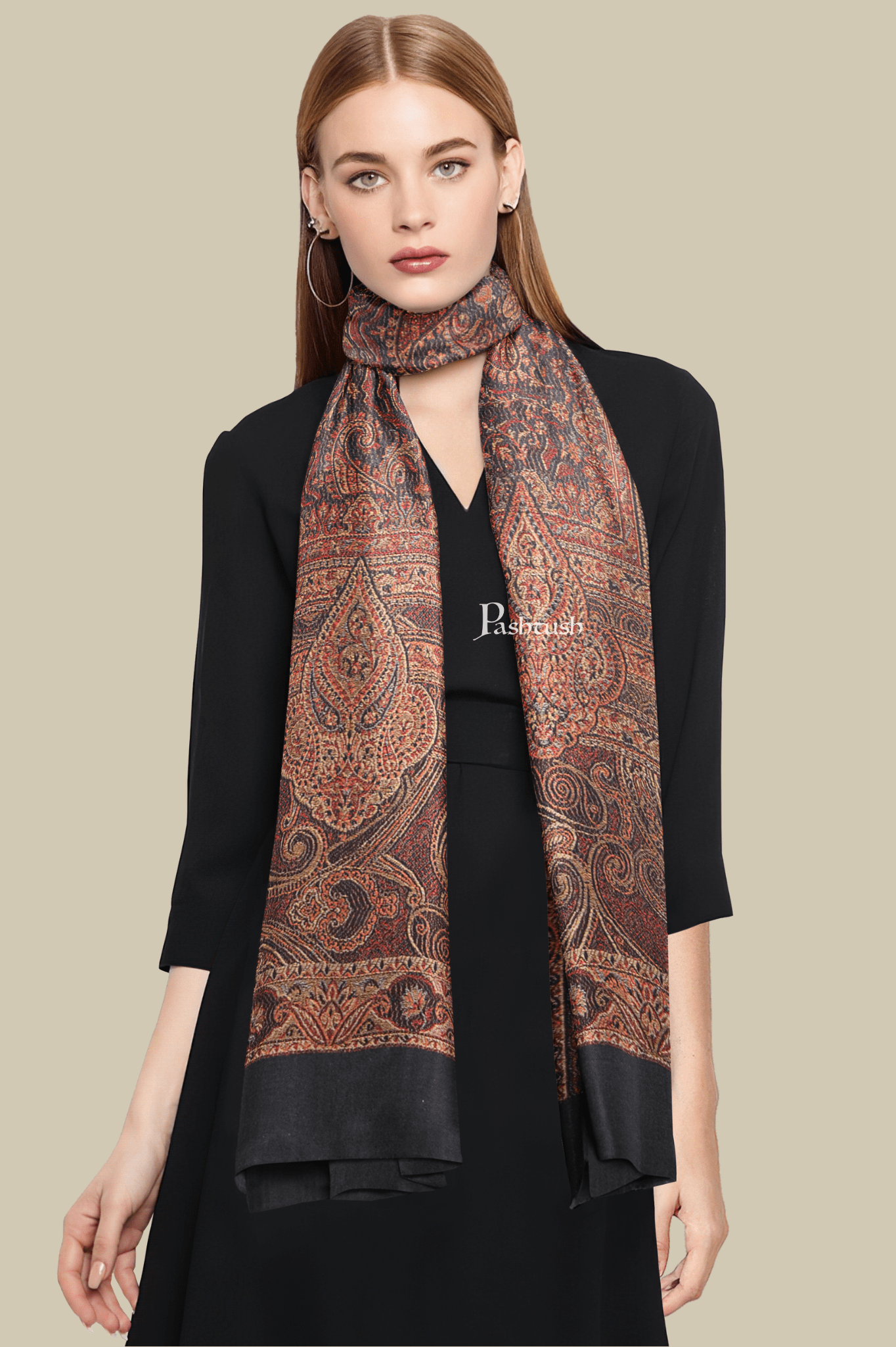 Châle Femme Faux Pashmina - Laine Souple Et Chaude, Bleu Marine, Fait Main, Neuf Avec étiquettes