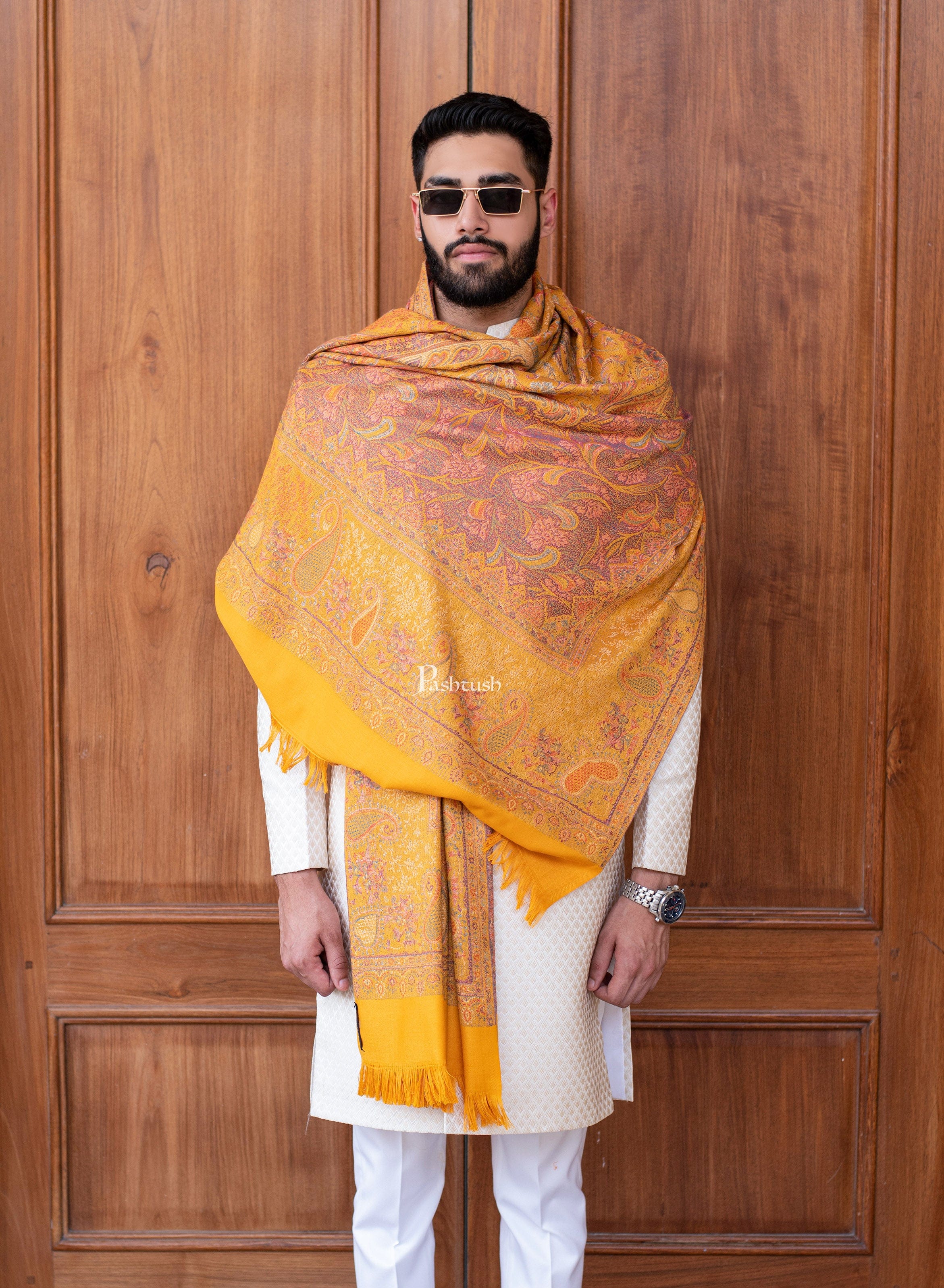 Punjabi Men's Stole For Kurta Pajama Maa Boli Artistic