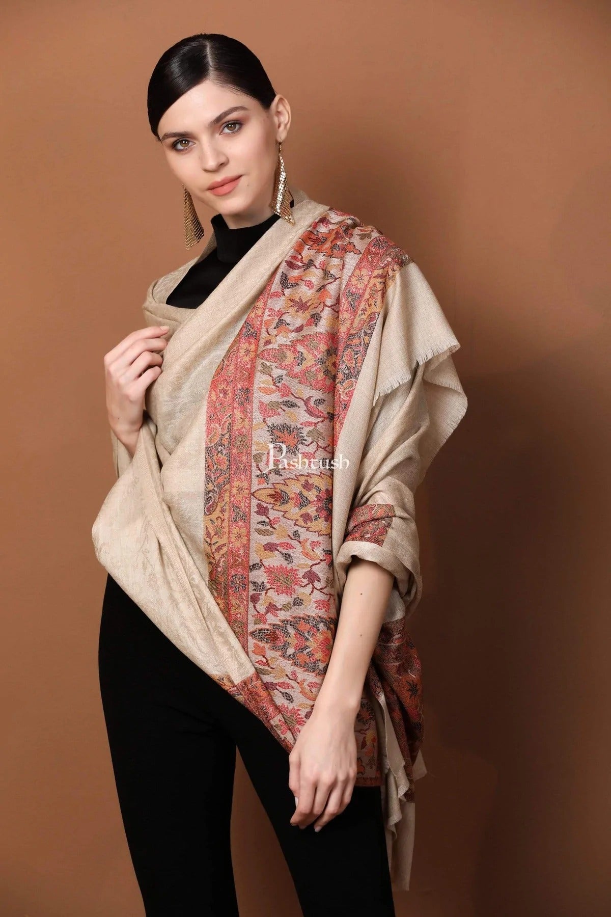 Curated Womens Fine Wool Shawls – Pashtush Shawl Store