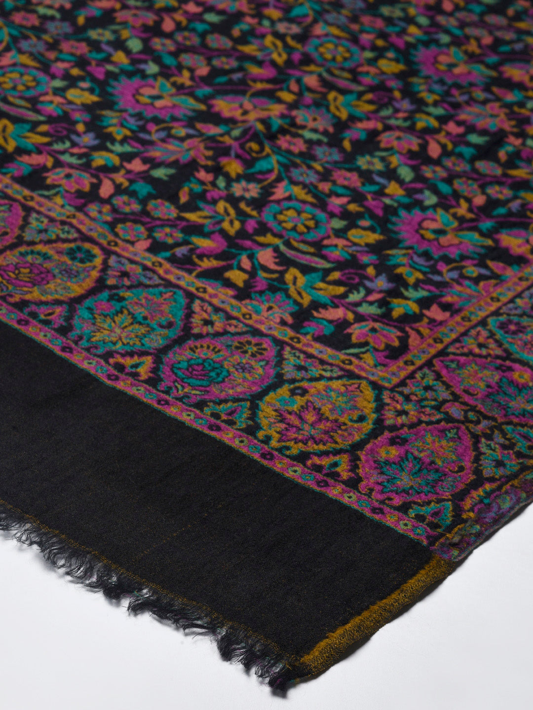 Pashtush His and Her Gift Set of Mens Fine Wool Shawl and Womens Pure Wool Shawl, Black, Packaged in Keepsake Wooden Chester Gift Box