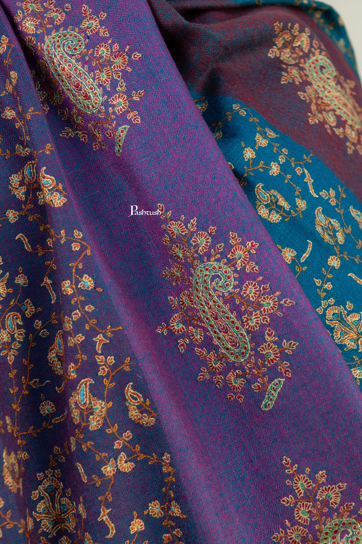 Pashtush Womens Pure Pashmina Shawl, Multicolour
