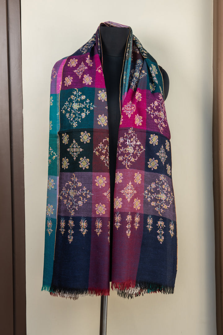 Pashtush Womens Pure Pashmina Shawl, Multicolour