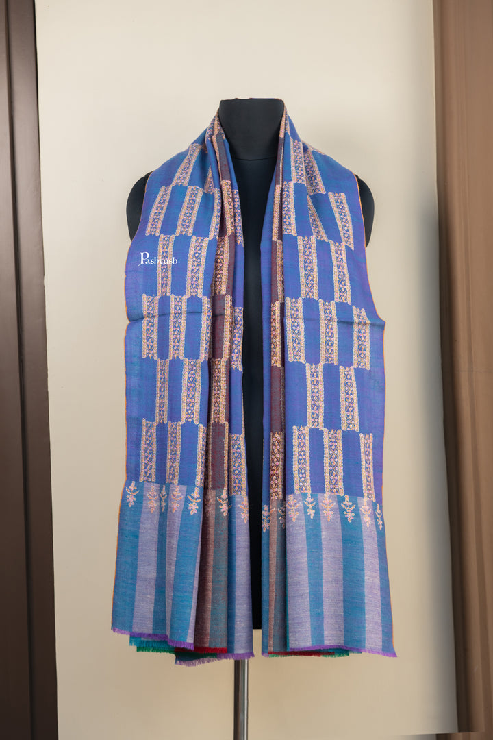 Pashtush Womens Pure Pashmina Shawl, Multicolour
