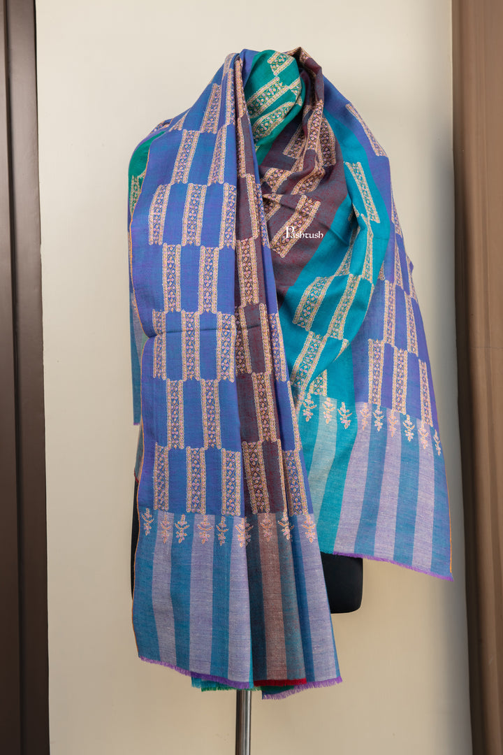 Pashtush Womens Pure Pashmina Shawl, Multicolour