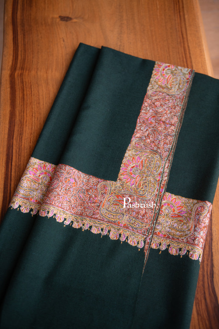 Pashtush Womens Pure Pashmina Shawl, Black