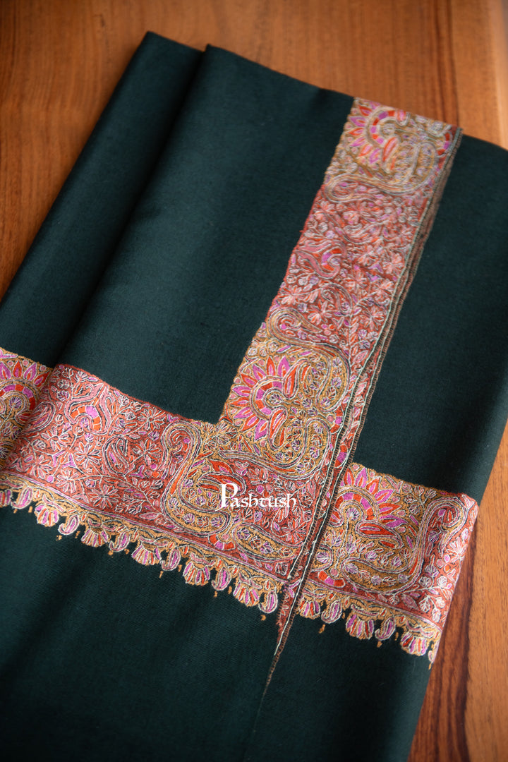 Pashtush Womens Pure Pashmina Shawl, Black