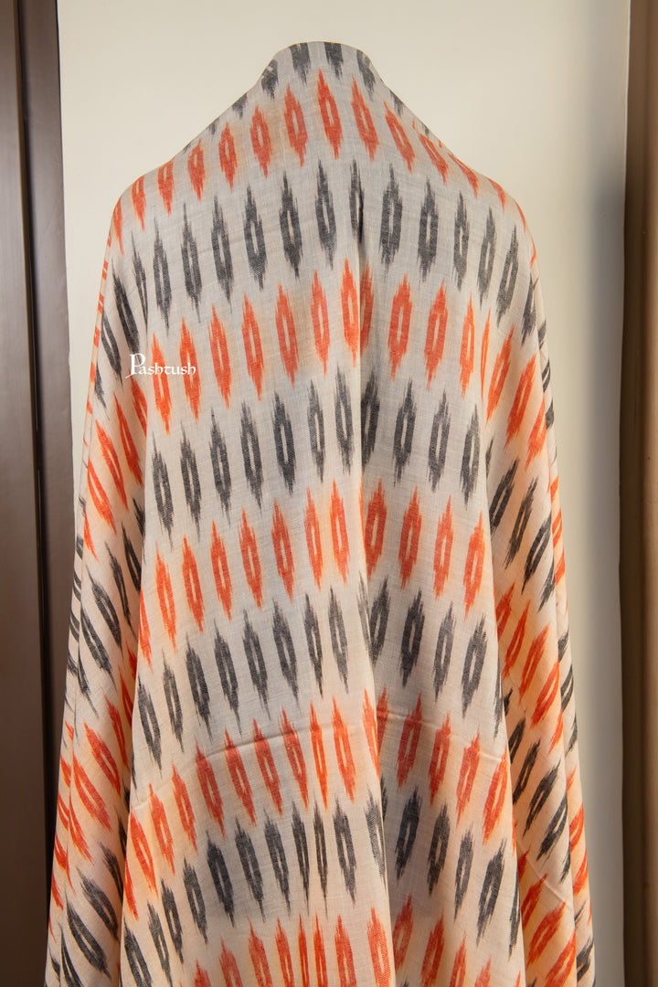 Pashtush Mens Pure Pashmina Shawl, Multicolour