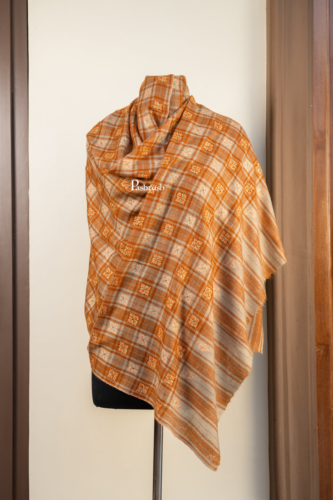 Pashtush Womens Pure Pashmina Shawl, Multicolour