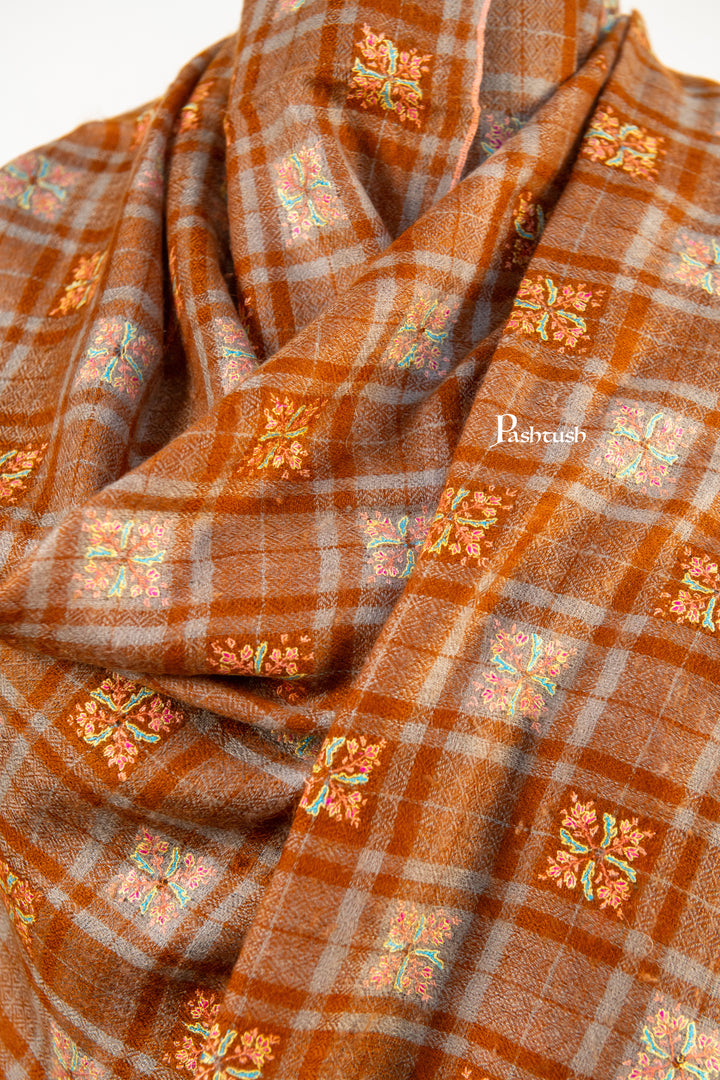 Pashtush Womens Pure Pashmina Shawl, Multicolour