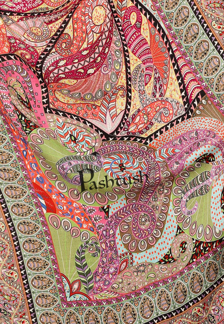 Pashtush India Gift Pack Pashtush His and Her Gift Set of Bamboo Stoles, Multicoloured, Packaged in Keepsake Wooden Chester Gift Box