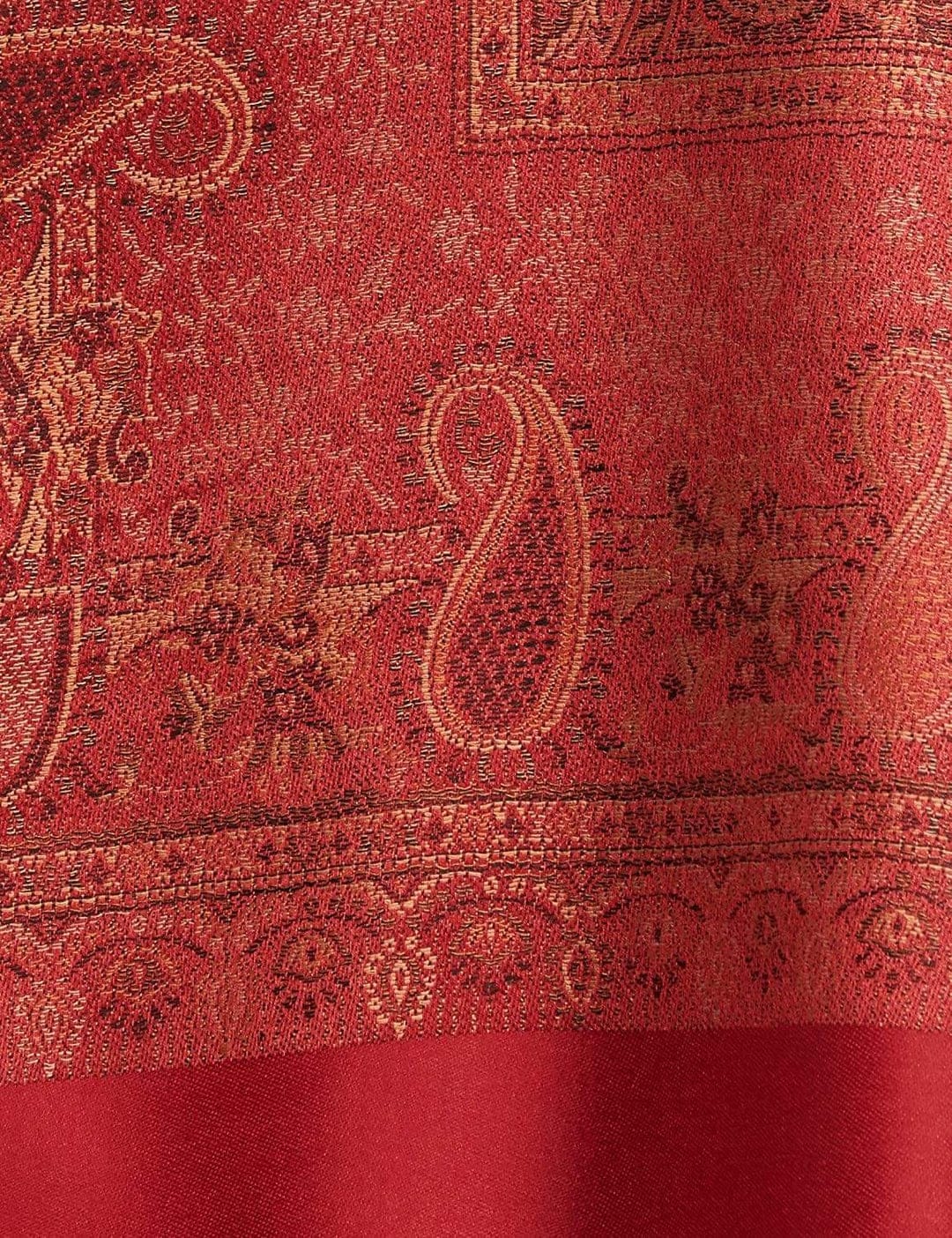 Pashtush India Gift Pack Pashtush His and Her Gift Set of Mens Bamboo Stole and Womens Jamawar Shawl, Multicoloured and Maroon, Packaged in Keepsake Wooden Chester Gift Box