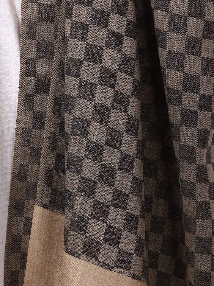 Pashtush India Gift Pack Pashtush His and Her Gift Set of Mens Fine Wool Stole and Womens Bamboo Stole, Black and Multicoloured, Packaged in Keepsake Wooden Chester Gift Box