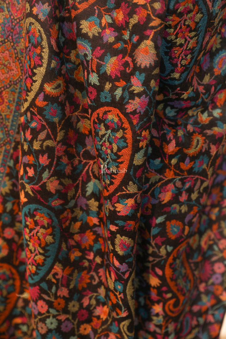 Pashtush India Gift Pack Pashtush His And Her Set Of 100% Pure Wool Shawls, Premium Gift Box Packaging, Beige and Black