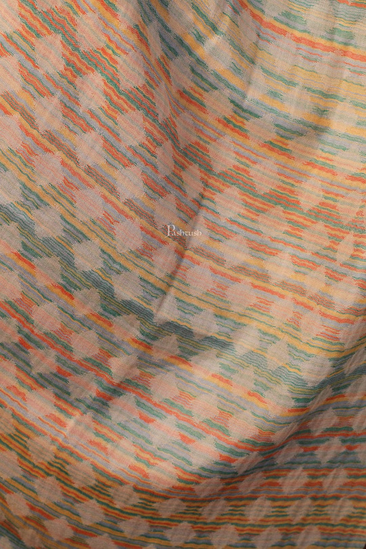 Pashtush India Gift Pack Pashtush His And Her Set Of 100% Pure Wool Stoles, Premium Gift Box Packaging, Multicoloured