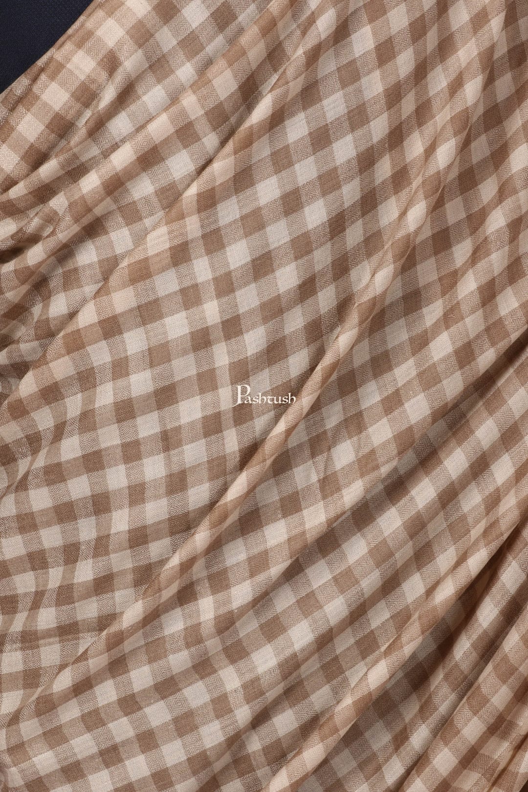 Pashtush India Gift Pack Pashtush His And Her Set Of Fine Wool Mens Shawl and Womens Stole, Premium Gift Box Packaging, Beige