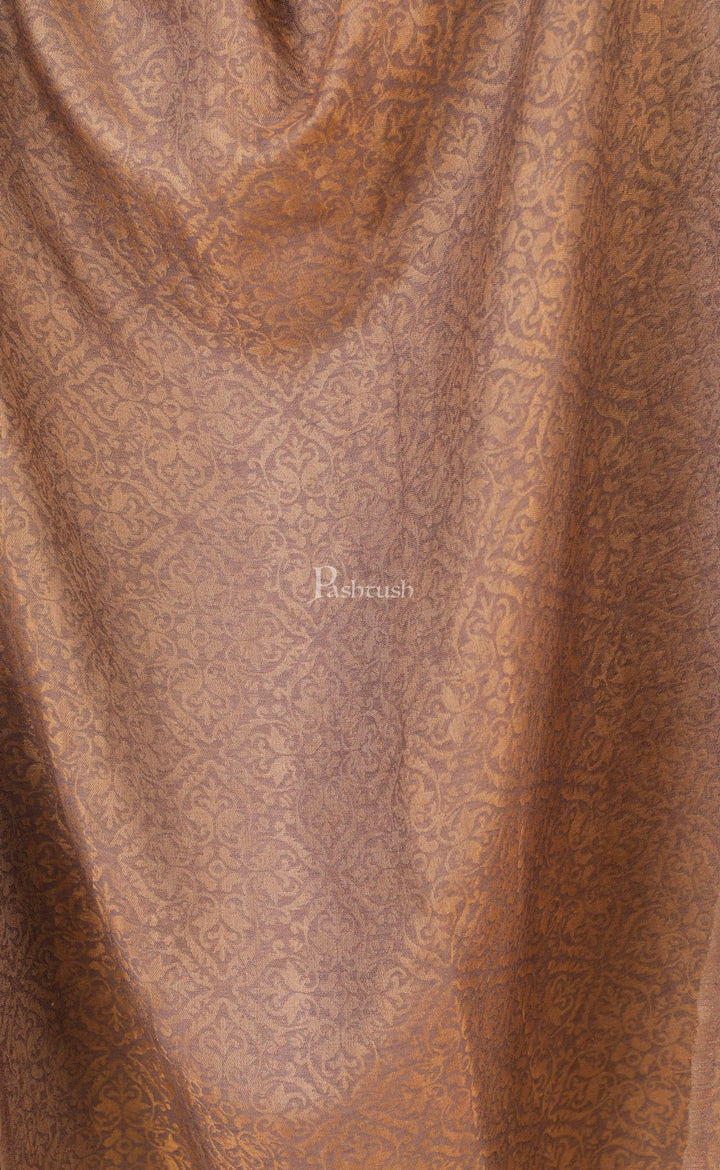 Pashtush India Gift Pack Pashtush His And Her Set Of Mens Fine Wool Shawl and Womens Twilight Shawl, Premium Gift Box Packaging, Beige