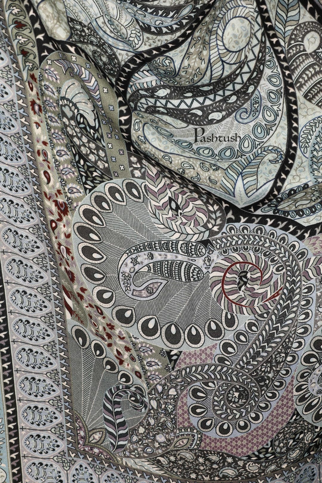 Pashtush India Gift Pack Pashtush His And Her Set Of Mens Twilight Stole and Womens Bamboo Stole, Premium Gift Box Packaging, Gold and Multicolour