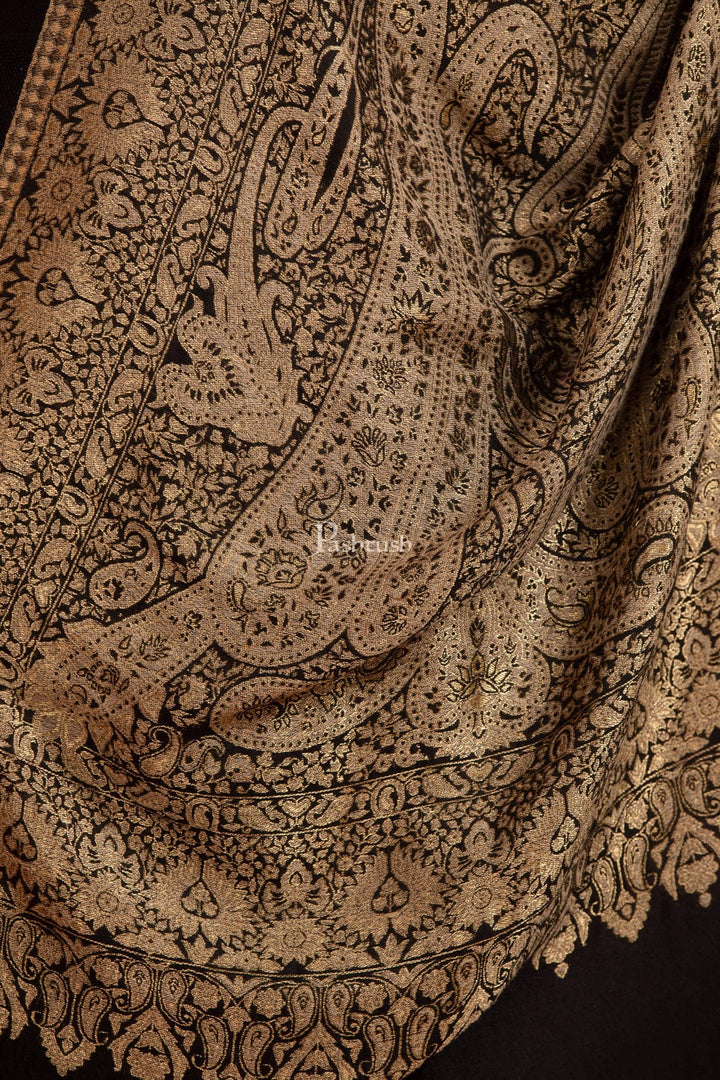 Pashtush India Gift Pack Pashtush His And Her Set Of Twilight Stoles, Premium Gift Box Packaging, Maroon and Black