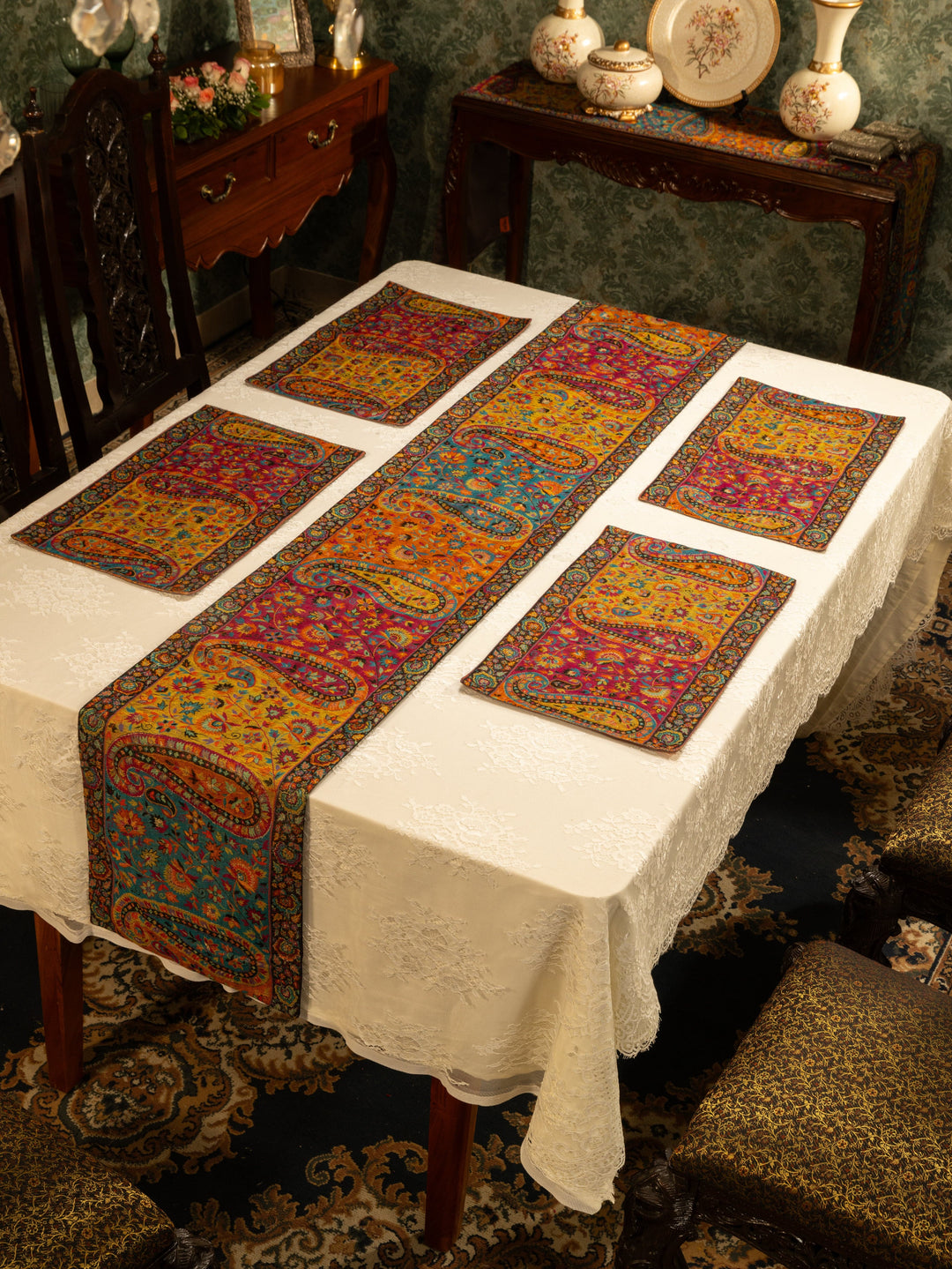 Pashtush India Gift Pack Pashtush Luxury Table Mats, Twilight Collection, Multicolour