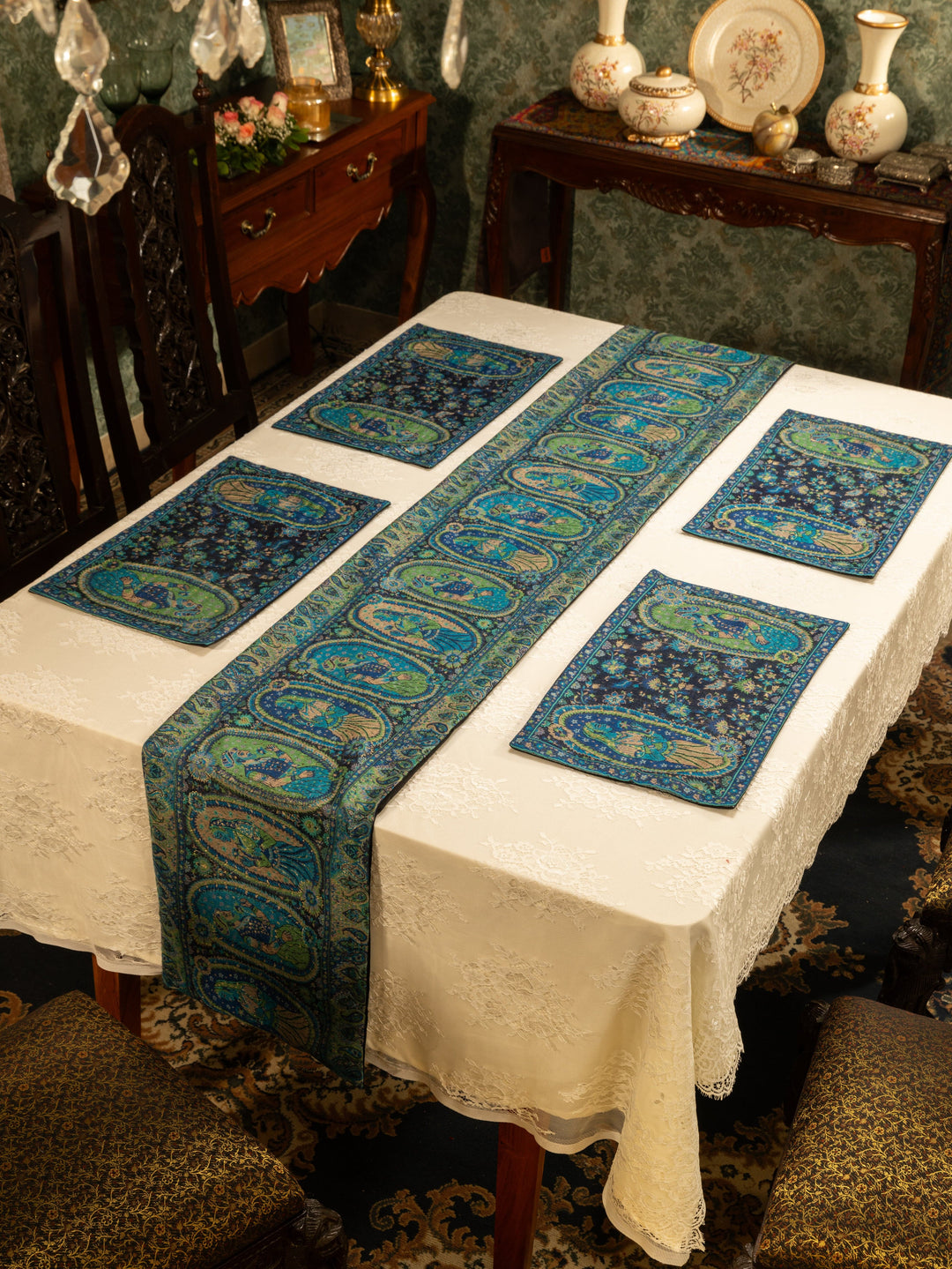 Pashtush India Gift Pack Pashtush Luxury Table Mats, Twilight Collection, Multicolour