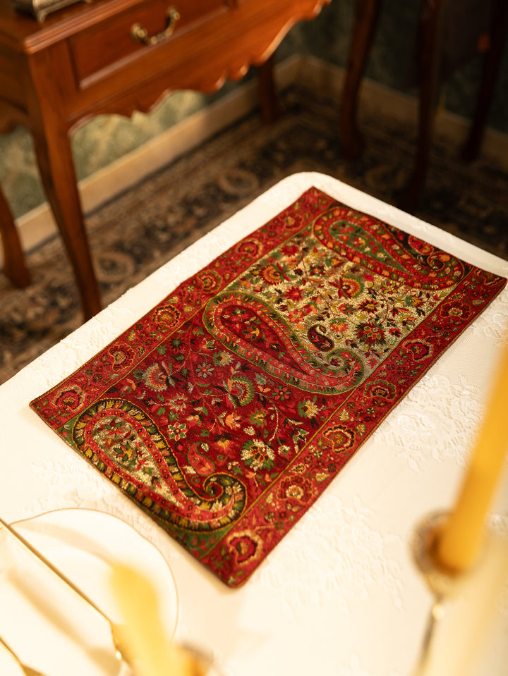 Pashtush India Gift Pack Pashtush Luxury Table Runner with Mats Set, Twilight Collection, Multicolour