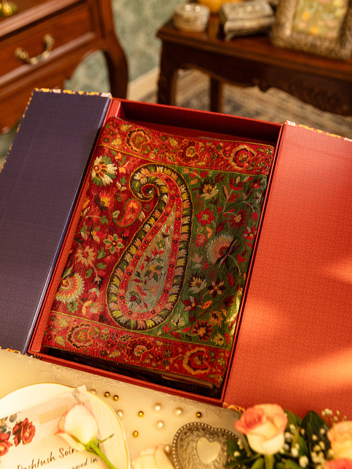 Pashtush India Gift Pack Pashtush Luxury Table Runner with Mats Set, Twilight Collection, Multicolour