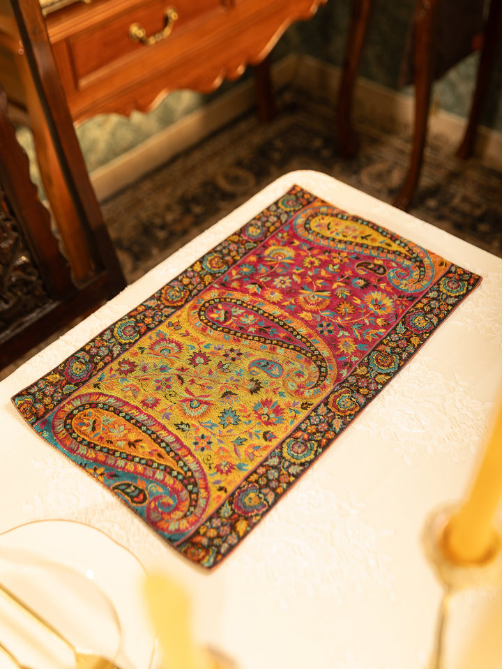 Pashtush India Gift Pack Pashtush Luxury Table Runner with Mats Set, Twilight Collection, Multicolour