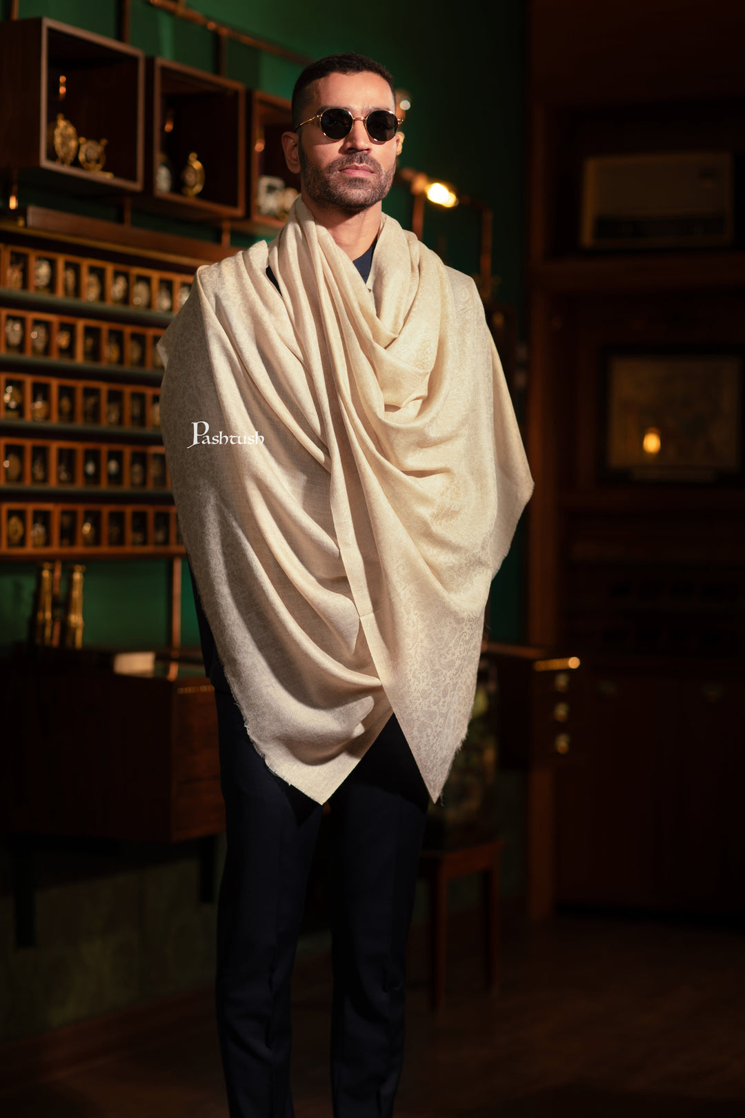 White Scarf Men Muffler Scarf Styles Pashtush Mens Extra Fine Wool