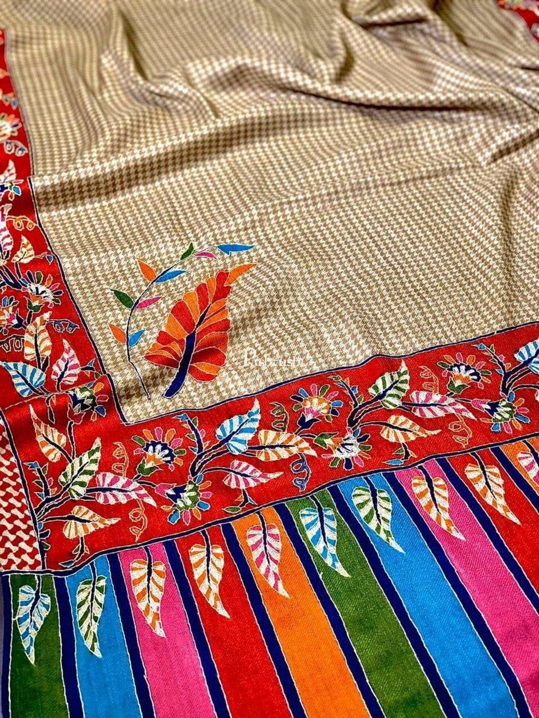 Pashtush India Mens Shawls Gents Shawl Pashtush Mens Handwork Handpainted Kalamkari Shawl