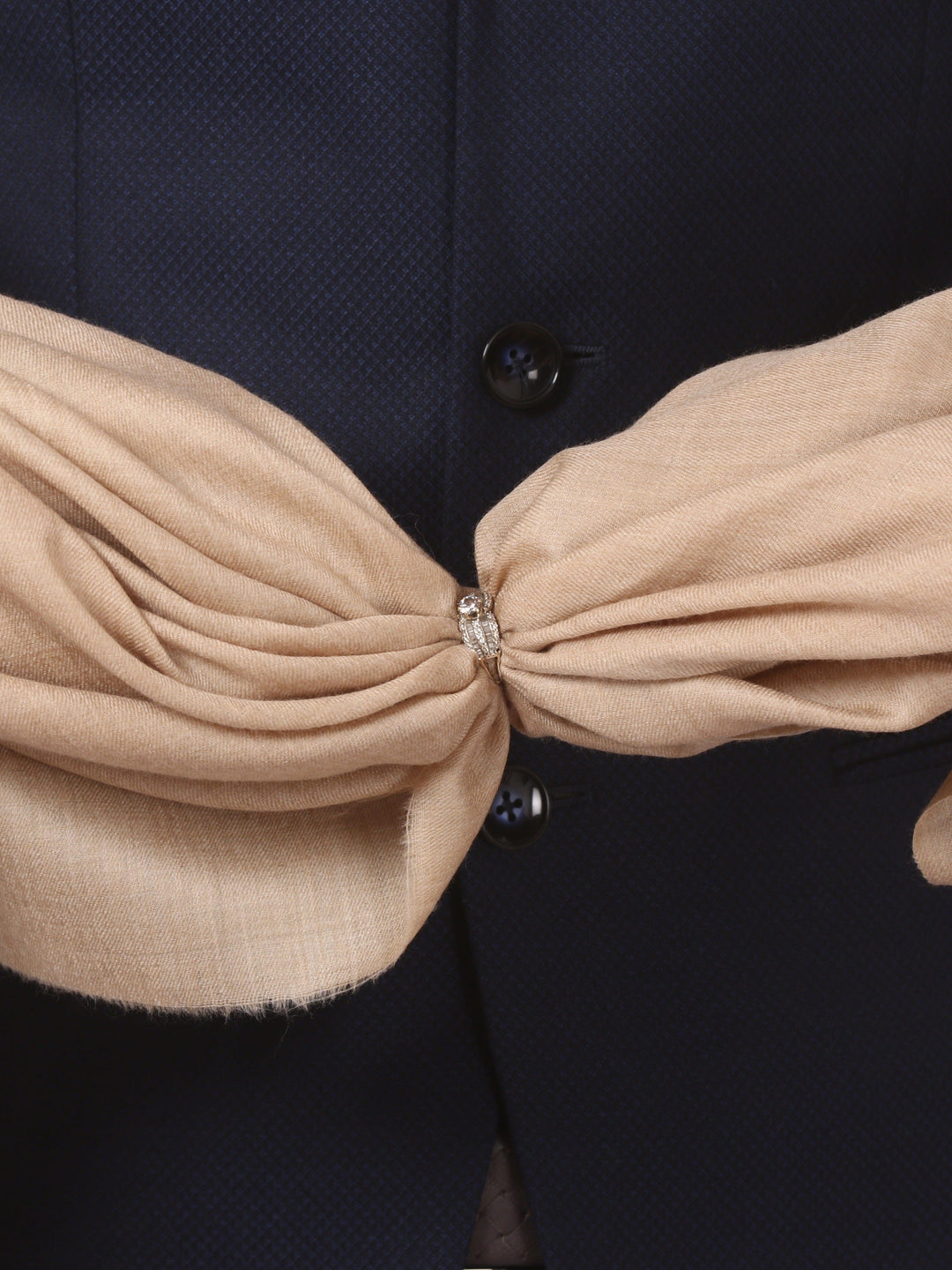 Pashtush India Mens Shawls Gents Shawl Pashtush Mens Ladakhi Shawl, Beige