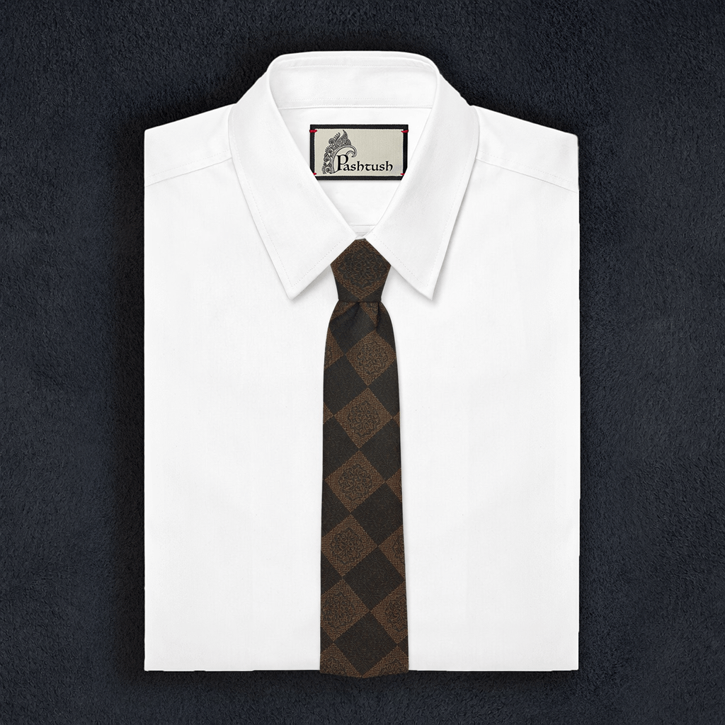 Pashtush India Mens Neckties Ties for Men Pashtush Mens  Necktie, Checkered Design, Free Size