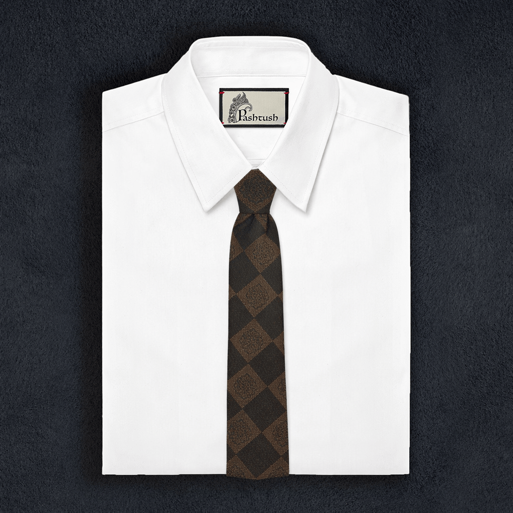 Pashtush India Mens Neckties Ties for Men Pashtush Mens  Necktie, Checkered Design, Free Size