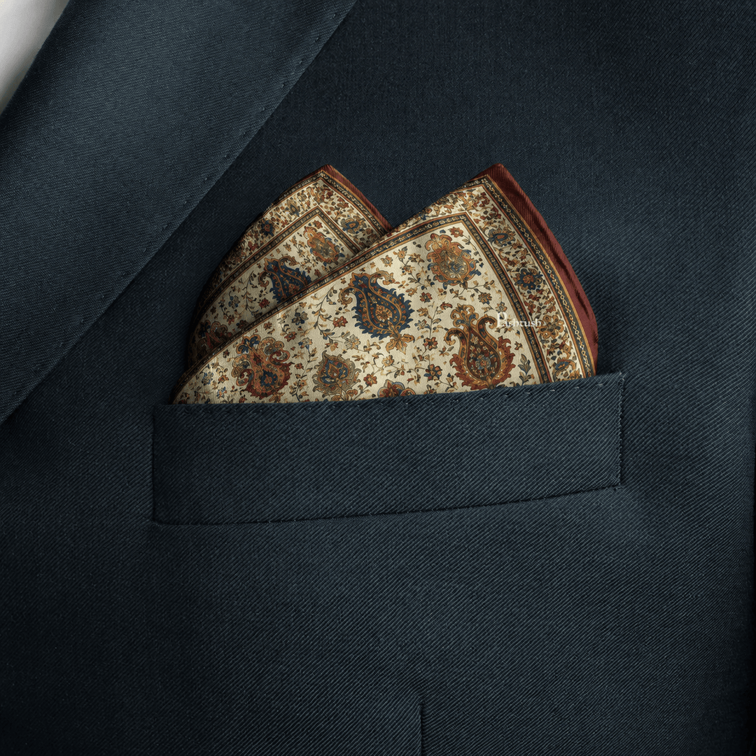 Pashtush India Mens Scarves Stoles and Mufflers Pashtush Mens Pocket Square