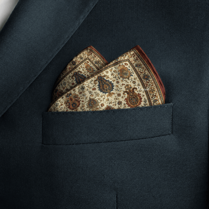Pashtush India Mens Scarves Stoles and Mufflers Pashtush Mens Pocket Square