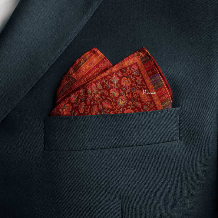Pashtush India Mens Scarves Stoles and Mufflers Pashtush Mens Pocket Square