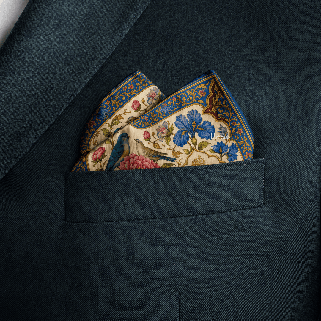 Pashtush India Mens Scarves Stoles and Mufflers Pashtush Mens Pocket Square