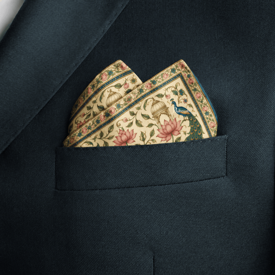 Pashtush India Mens Scarves Stoles and Mufflers Pashtush Mens Pocket Square