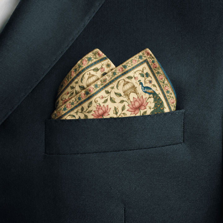 Pashtush India Mens Scarves Stoles and Mufflers Pashtush Mens Pocket Square