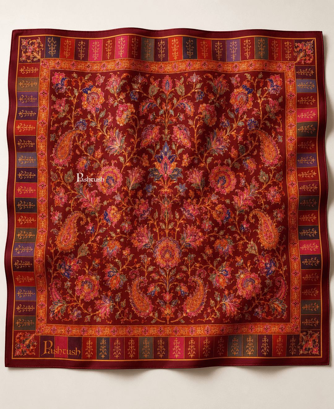 Pashtush India Gift Pack Pashtush Mens Sartorial Pocket Square, Antique Paisley, Ultra Soft Silky