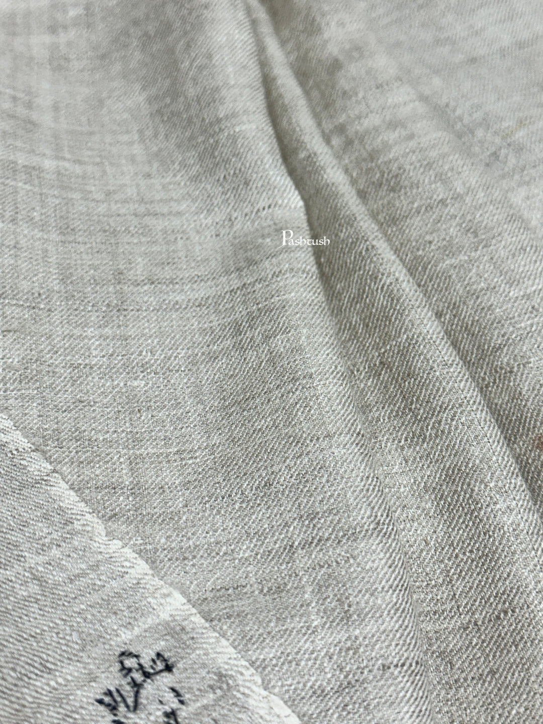 Pashtush India Womens Shawls Pashtush Pure Pashmina Shawl, Hand Woven, Handmade, Beige