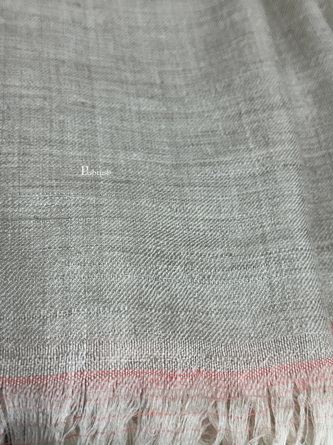 Pashtush India Womens Shawls Pashtush Pure Pashmina Shawl, Hand Woven, Handmade, Beige