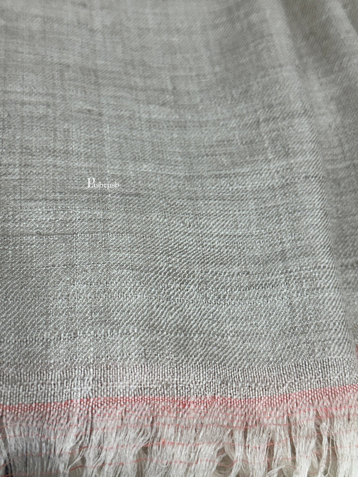 Pashtush India Womens Shawls Pashtush Pure Pashmina Shawl, Hand Woven, Handmade, Beige