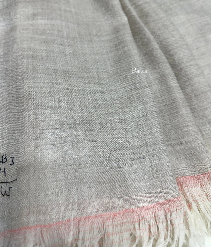 Pashtush India Womens Shawls Pashtush Pure Pashmina Shawl, Hand Woven, Handmade, Beige
