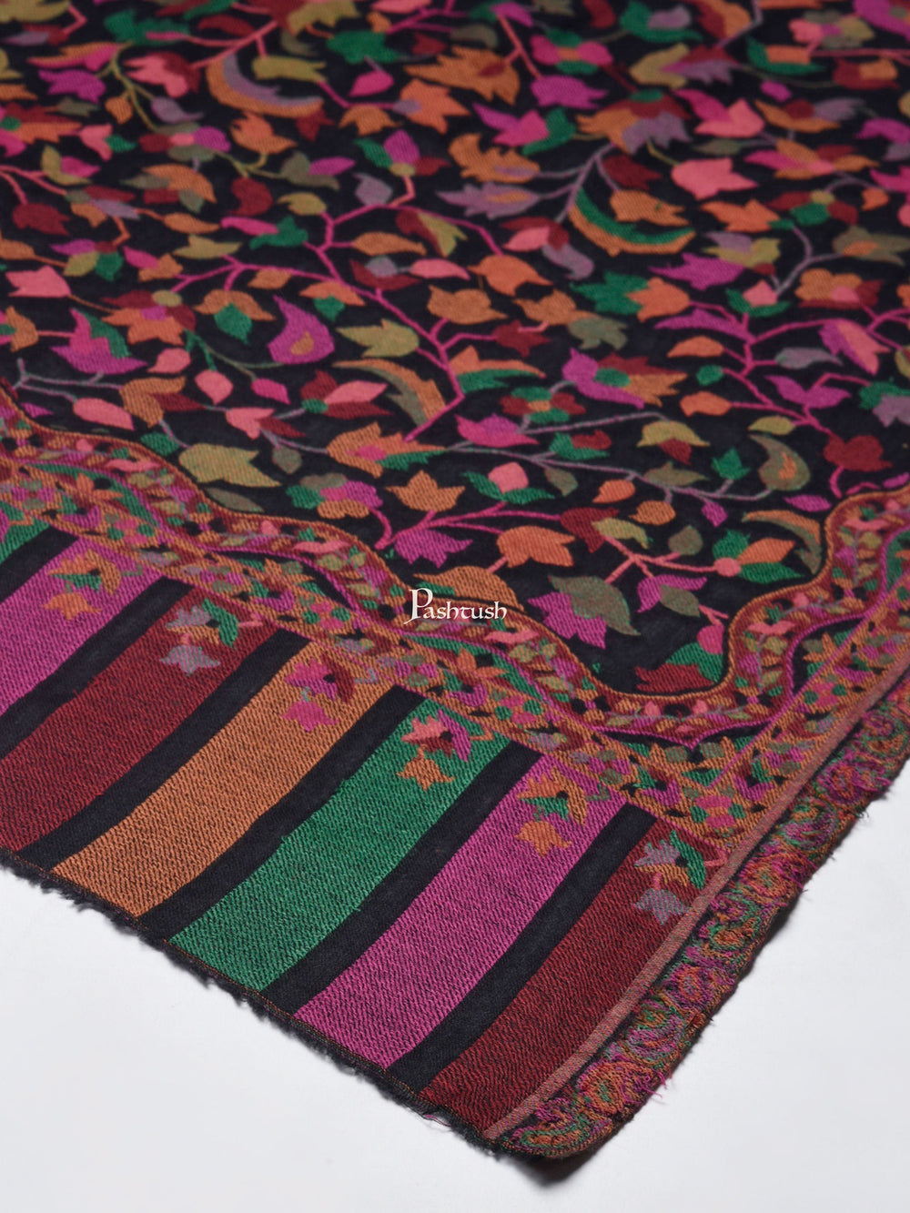 Pashtush India Womens Shawls Pashtush Women Multi-Coloured Woven Design Designer Shawl