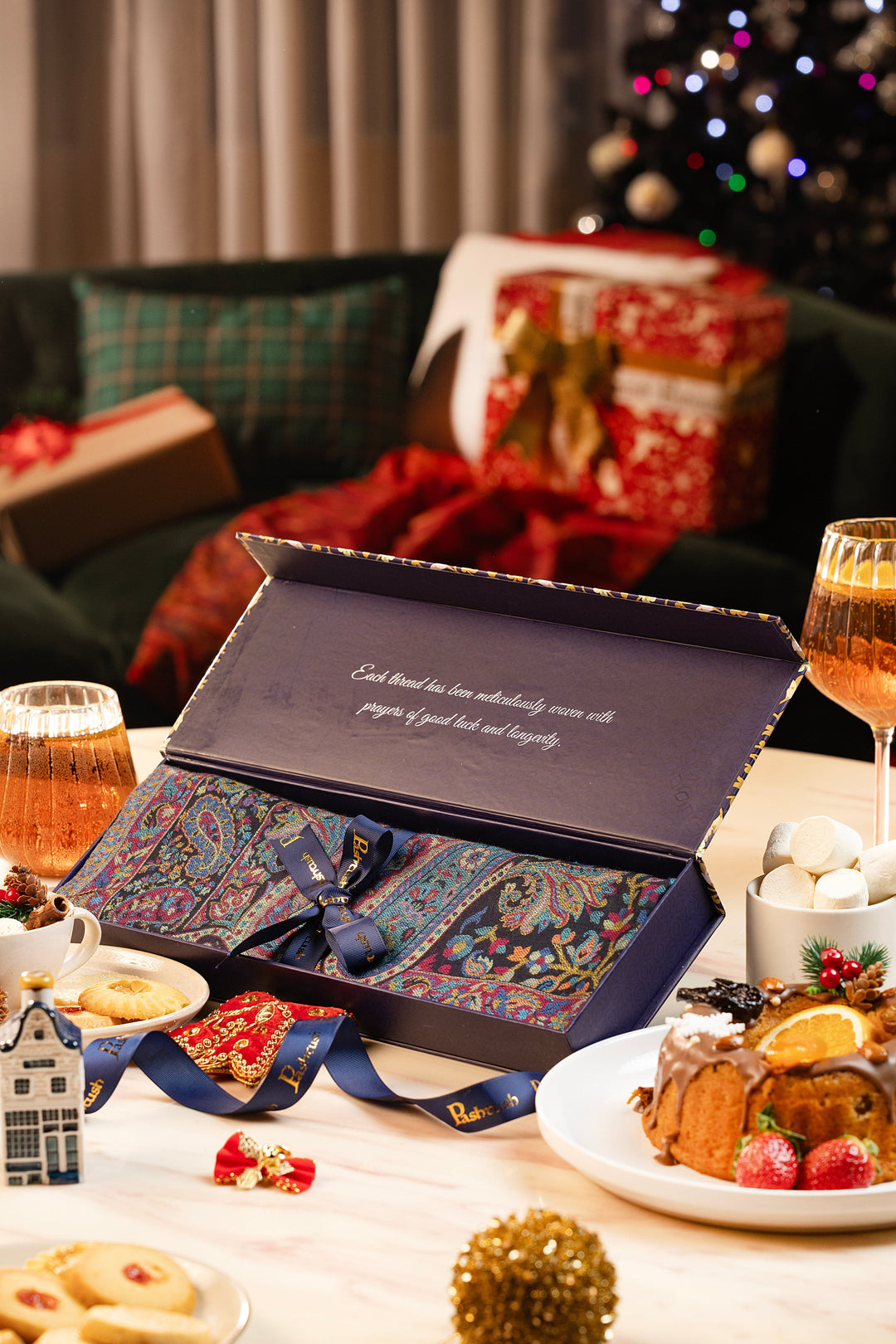 Pashtush India Gift Pack Pashtush Women'S Ethnic Design, Soft Bamboo Scarf, Casual Stoles - Multicolored