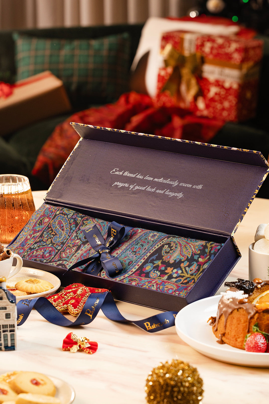 Pashtush India Gift Pack Pashtush Women'S Ethnic Design, Soft Bamboo Scarf, Casual Stoles - Multicolored