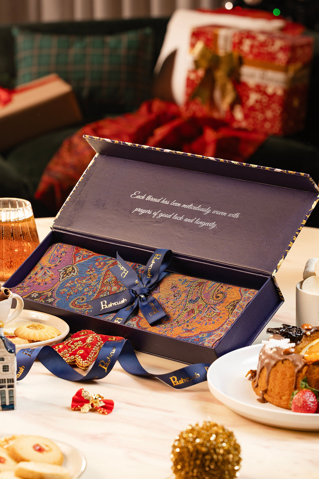 Pashtush India Gift Pack Pashtush Women Striped Soft Ultra Bamboo Stole Party Starter