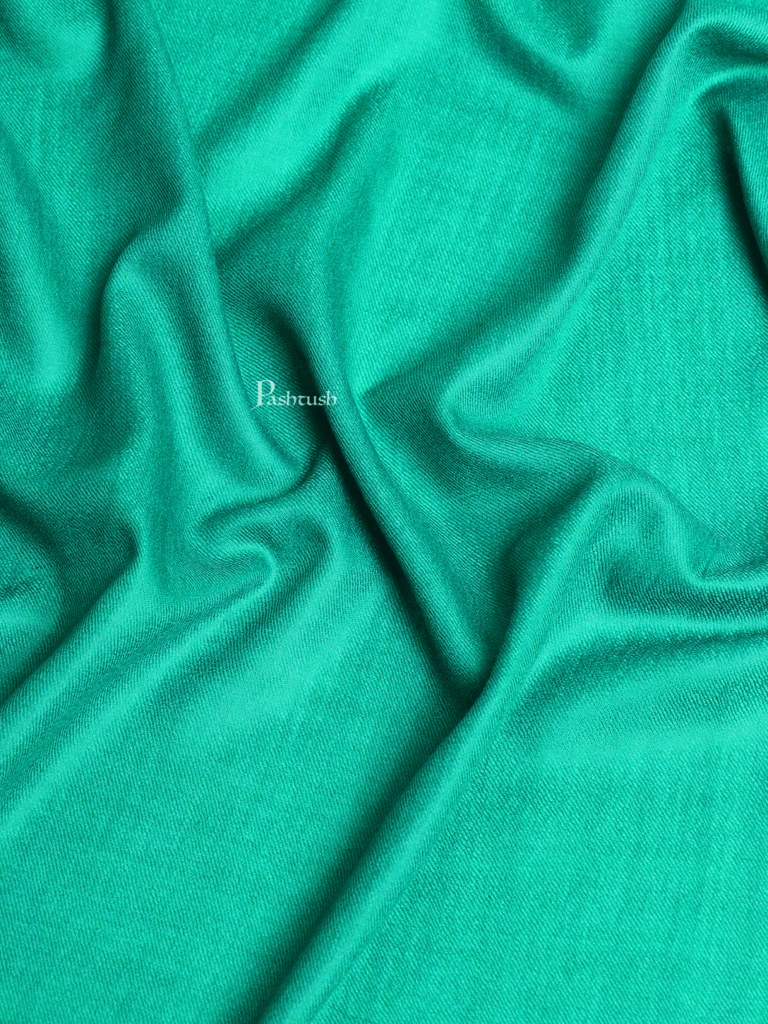 Pashtush India Womens Shawls Pashtush Womens Fine Wool Shawl, Extra Soft, Basics Solid, Seagreen