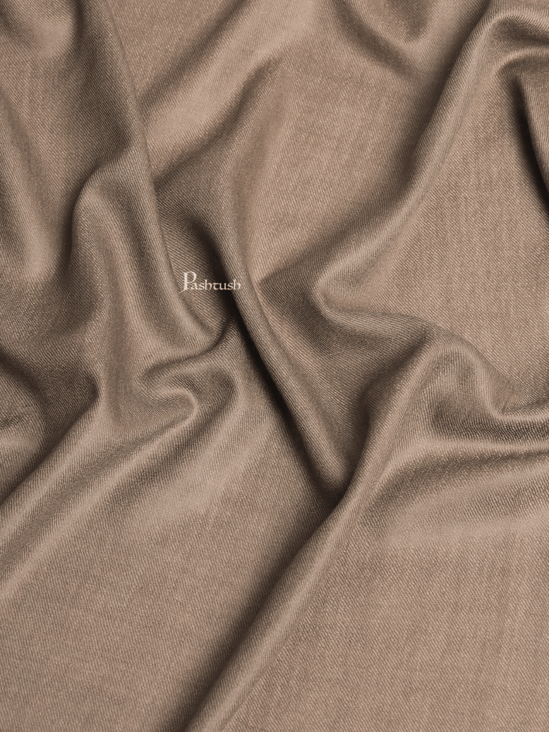 Pashtush India Womens Shawls Pashtush Womens Fine Wool Shawl, Extra Soft, Basics Solid, Taupe